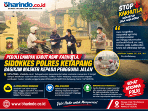 Bagikan Masker, Jaga Kesehatan di Tengah Karhutla