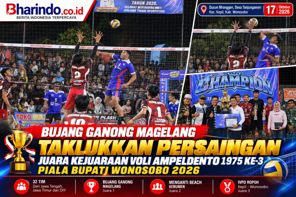 Bujang Ganong Juara Voli Wonosobo