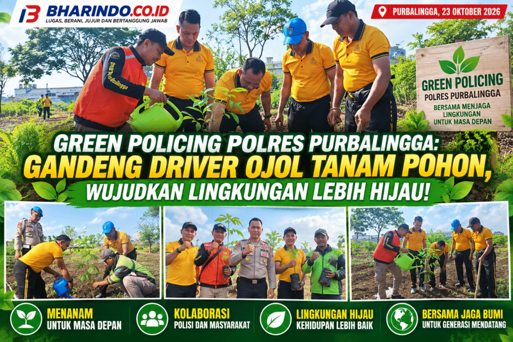 Green Policing Purbalingga_ Kolaborasi Tanam Pohon