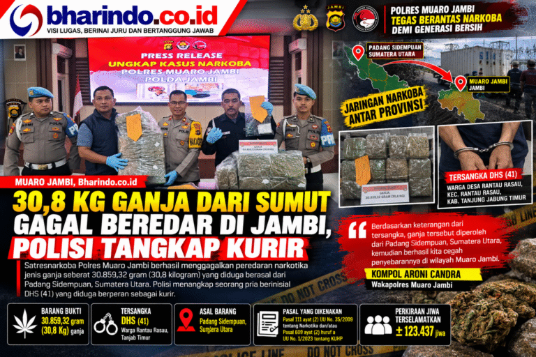 Infografik Polisi Gagalkan Peredaran Ganja 30,8 Kg