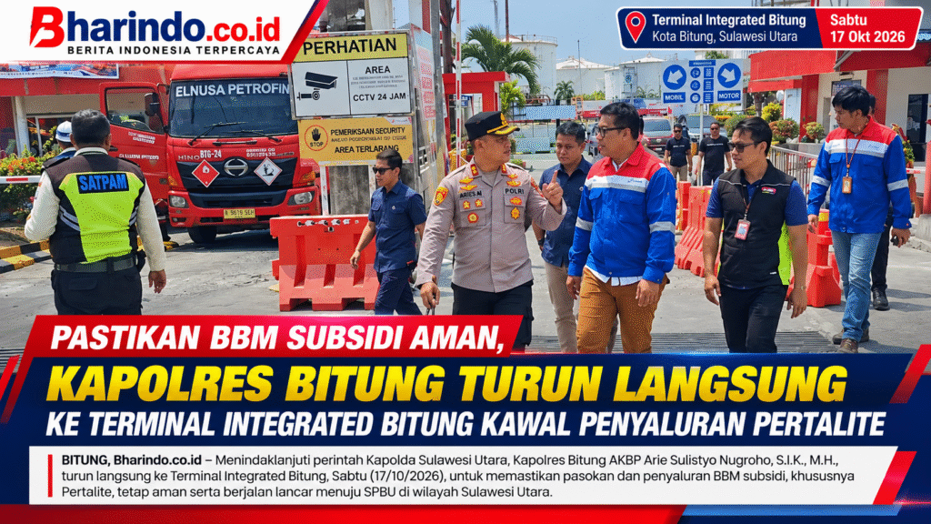 Kapolres Bitung Kawal Penyaluran Pertalite
