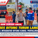 Kapolres Bitung Kawal Penyaluran Pertalite
