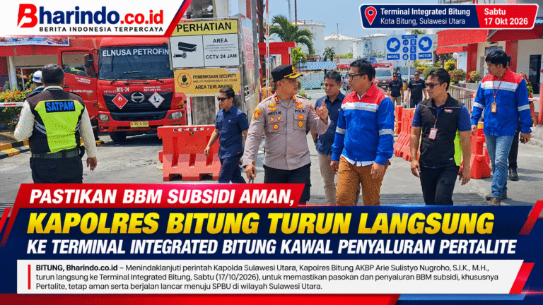 Kapolres Bitung Kawal Penyaluran Pertalite