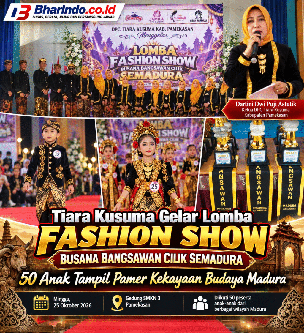 Kolase Berita Fashion Show Bangsawan Madura