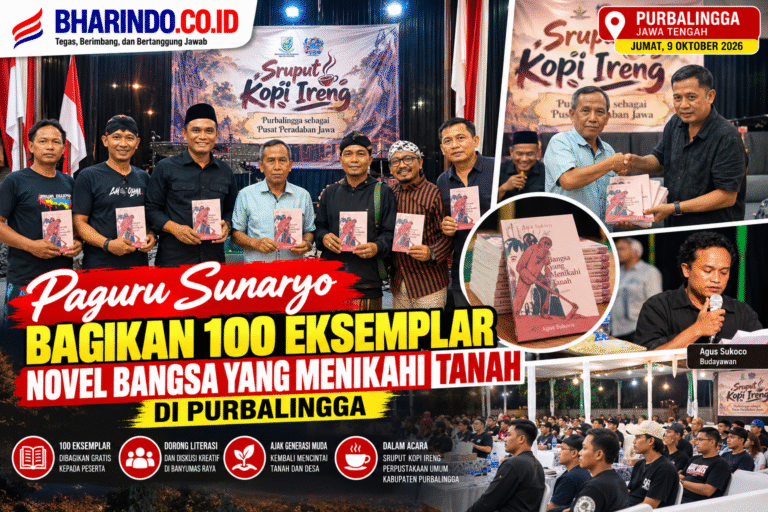 Kolase Berita Peluncuran Novel Purbalingga