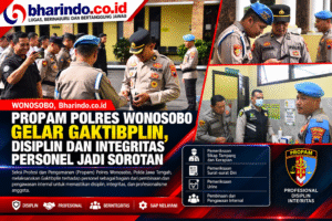 Kolase Berita Pemeriksaan Propam Wonosobo