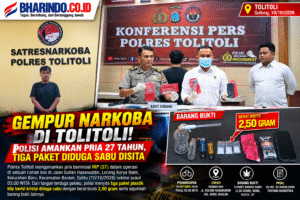 Kolase Berita Penindakan Narkoba Tolitoli