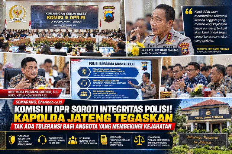 Kolase Berita Rapat DPR dan Polri Jateng