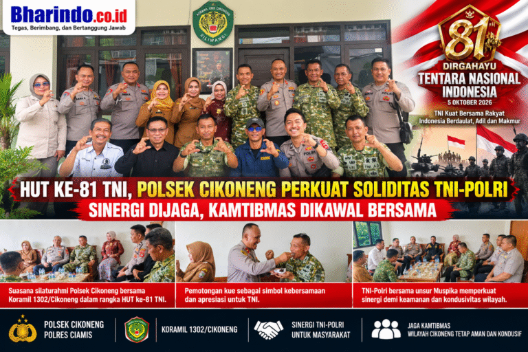 Kolase Berita Sinergi TNI-Polri Cikoneng