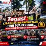 Kolase Berita Upacara Polres Bitung