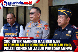 Konferensi Pers Bea Cukai dan Polri Jayapura