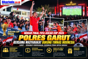 Nobar Final Polres Garut Bersama Masyarakat