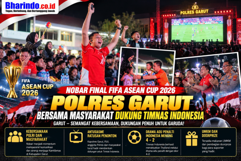 Nobar Final Polres Garut Bersama Masyarakat