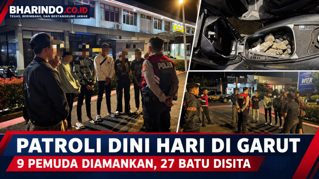 Patroli Dini Hari Garut, Sembilan Pemuda Diamankan