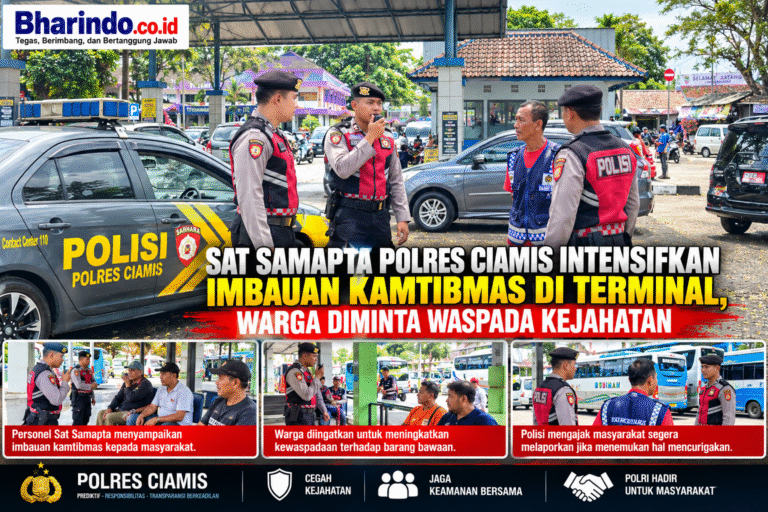 Patroli Kamtibmas di Terminal Ciamis