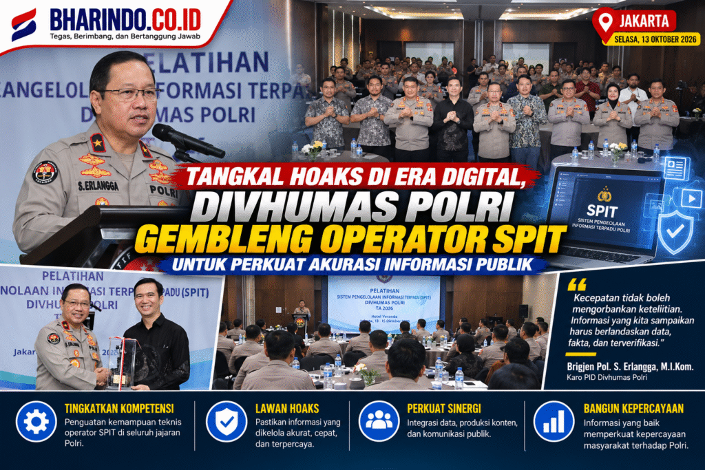 Pelatihan SPIT Divhumas Polri Lawan Hoaks