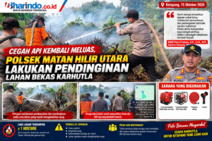 Pendinginan Lahan Bekas Karhutla Ketapang