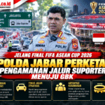Pengamanan Jalur Suporter Menuju GBK