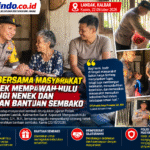 Polisi Bersama Masyarakat Salurkan Bantuan