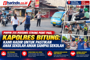 Polisi Bitung Amankan Pelajar di Jalan Raya