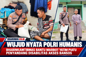 Polisi Humanis Salurkan Bantuan Pangan