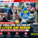 Polisi Salurkan 1.500 Liter Air Bersih