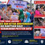 Polres Bitung Peduli Korban Kebakaran