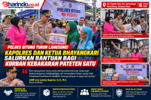 Polres Bitung Peduli Korban Kebakaran