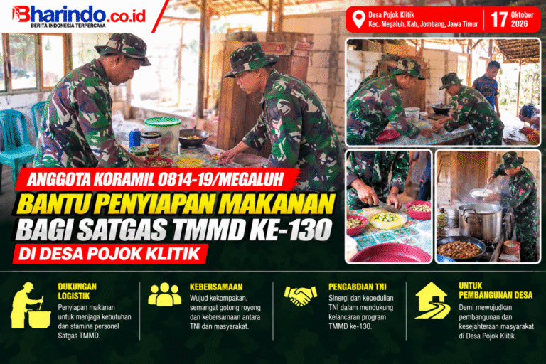 Prajurit TNI Siapkan Logistik TMMD di Jombang