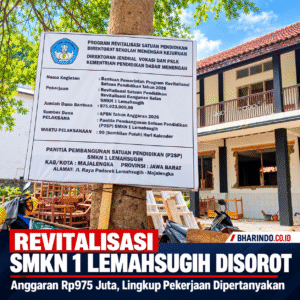 Revitalisasi SMKN 1 Lemahsugih Disorot