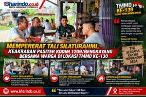 Silaturahmi TNI dan Warga di TMMD 130