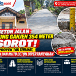 Sorotan Cor Beton Jalan Kampung Ganjen