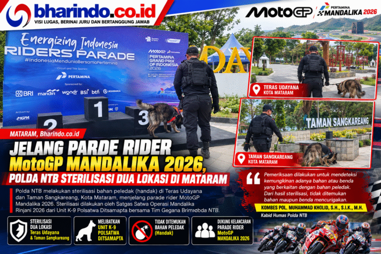 Sterilisasi K-9 Jelang Parade MotoGP Mandalika