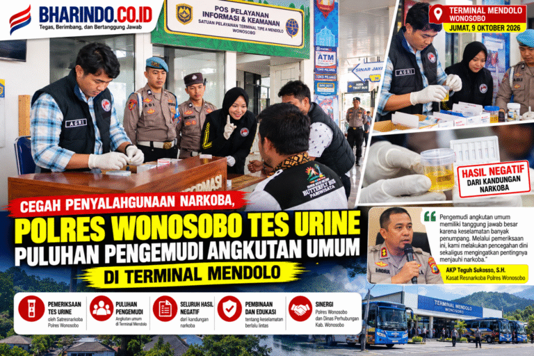 Tes Urine Pengemudi di Terminal Mendolo