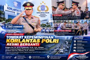 Tongkat Kepemimpinan Korlantas Polri Resmi Berganti