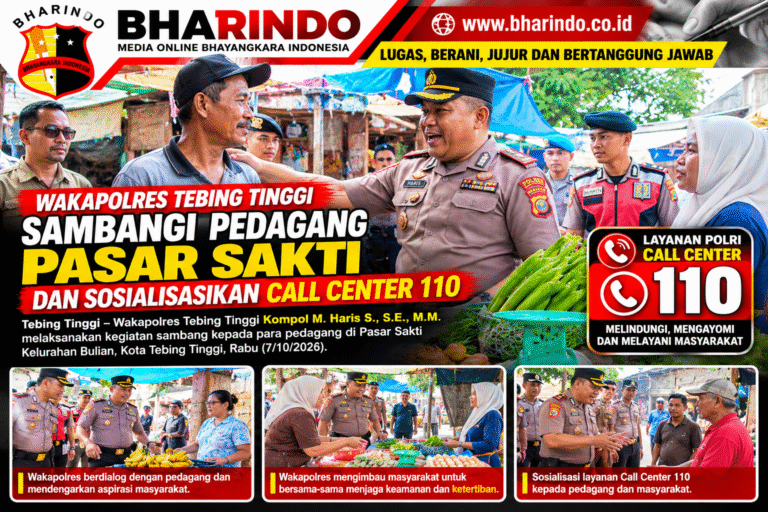 Wakapolres Sambangi Pedagang Pasar Sakti